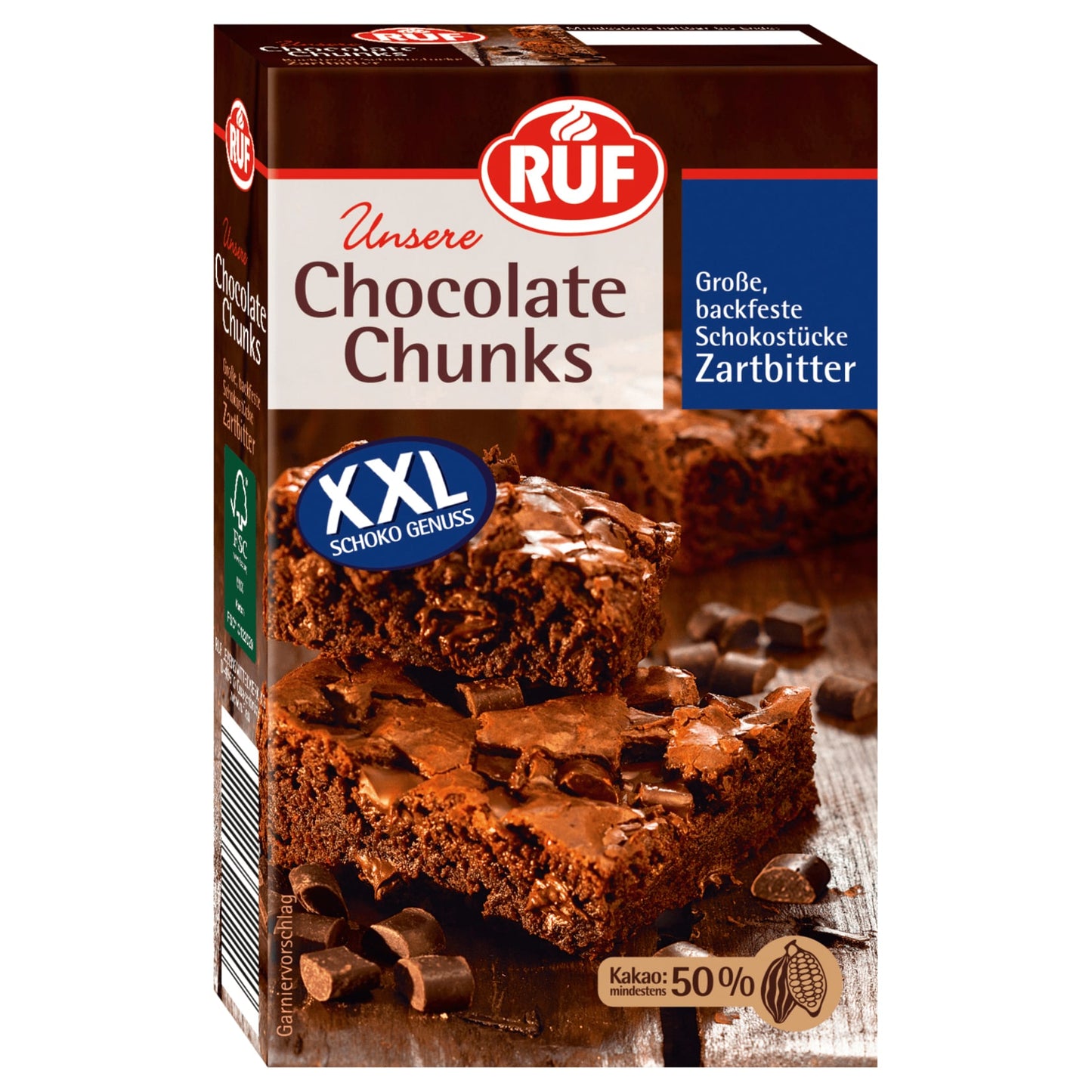 Ruf Choco-Chunks XXL Zartbitter 100g