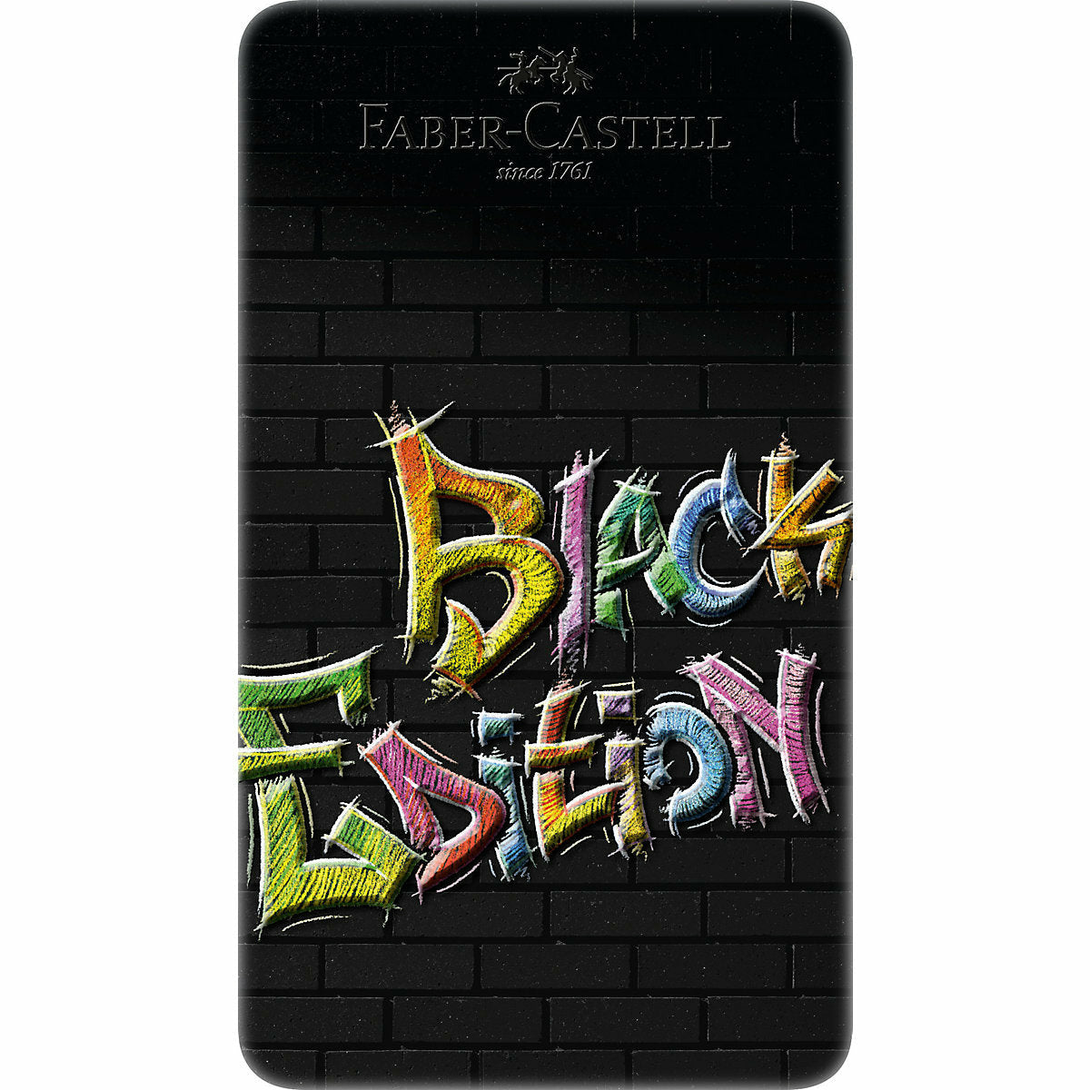 Faber-CastellBuntstifte Black Edition, 12 Farben in Metalletui