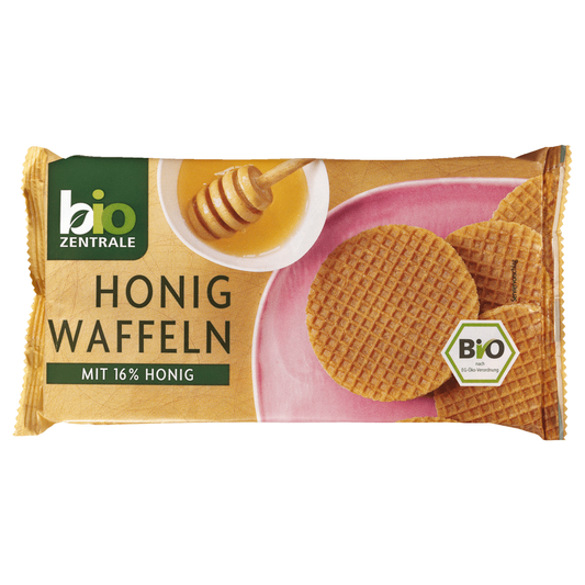 Biozentrale Bio Honig-Waffeln 175g