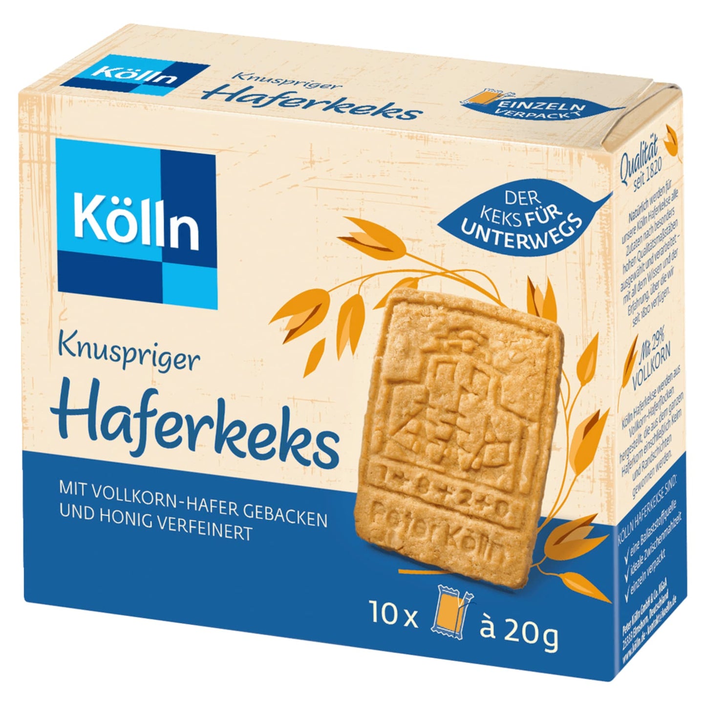 Kölln Knuspriger Haferkeks 10x20g