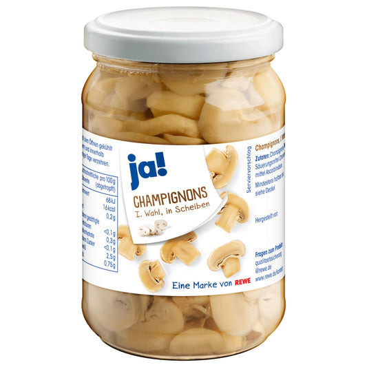 ja! Champignons 1. Wahl in Scheiben 170g