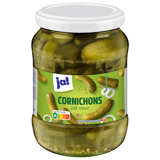 ja! Cornichons süß-sauer 370g