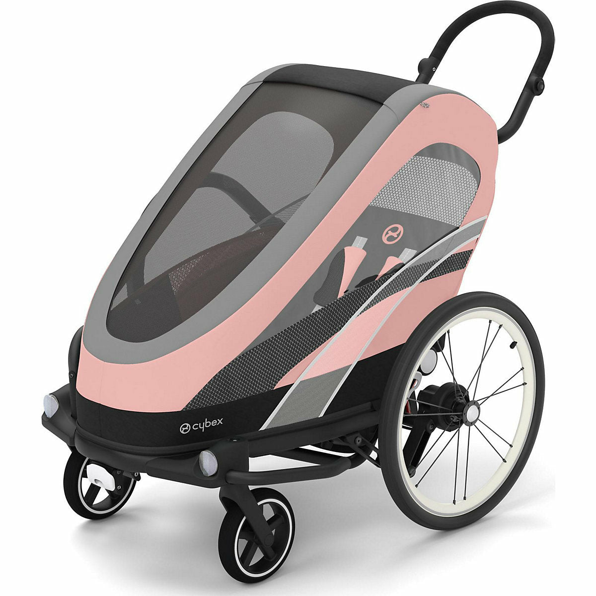 CYBEX 자전거 트레일러 제노바이크 One Box BLPI S/Silver Pink-light pink PU1