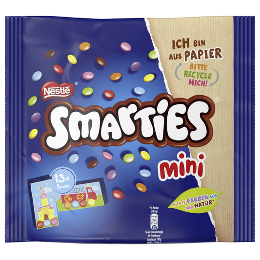 Nestlé Smarties 다채로운 초콜릿 렌즈콩 미니 박스 187g