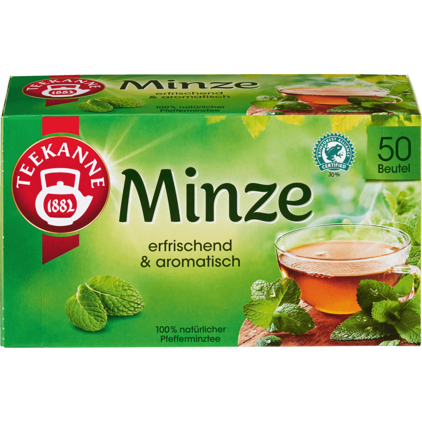 Teekanne Erfrischende Minze 113g, 50 Beutel