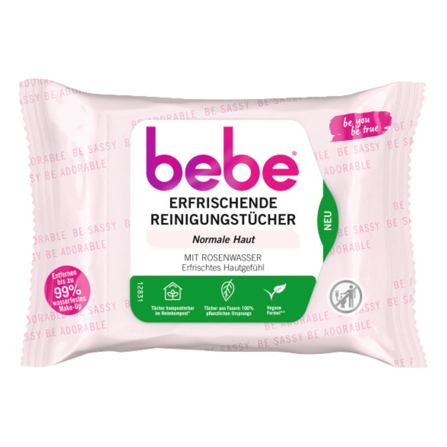 Bebe 5in1 Erfrischende Reinigungstücher 25 Stück