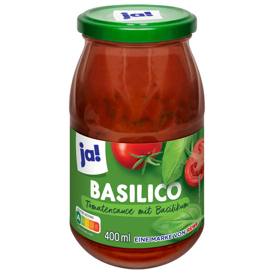 ja! Tomate-Basilikum Pasta-Sauce 400g