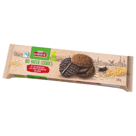 Lambertz Bio Hafer Cookies Zartbitter-Schokolade 200g