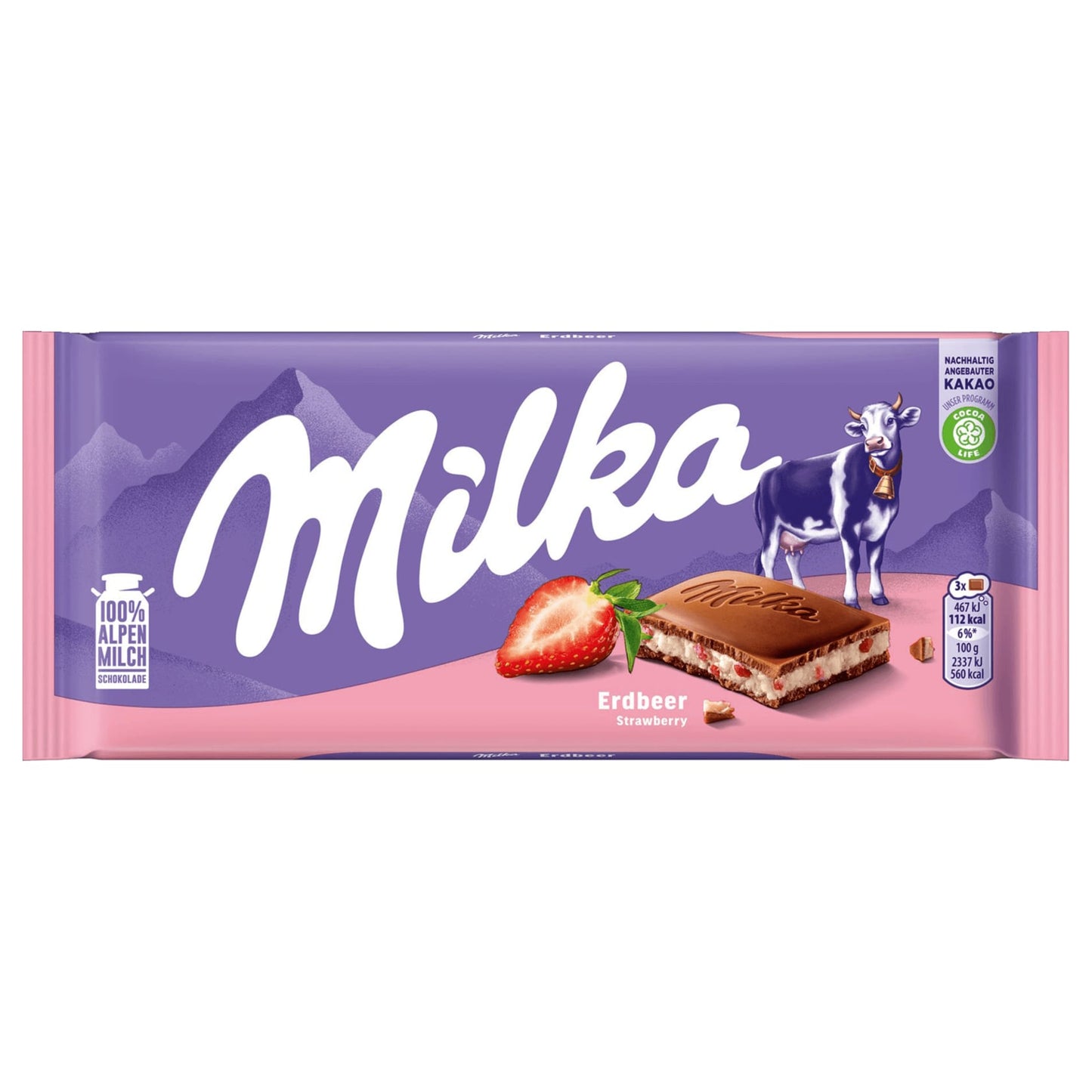 Milka Schokolade Erdbeer-Joghurt 100g