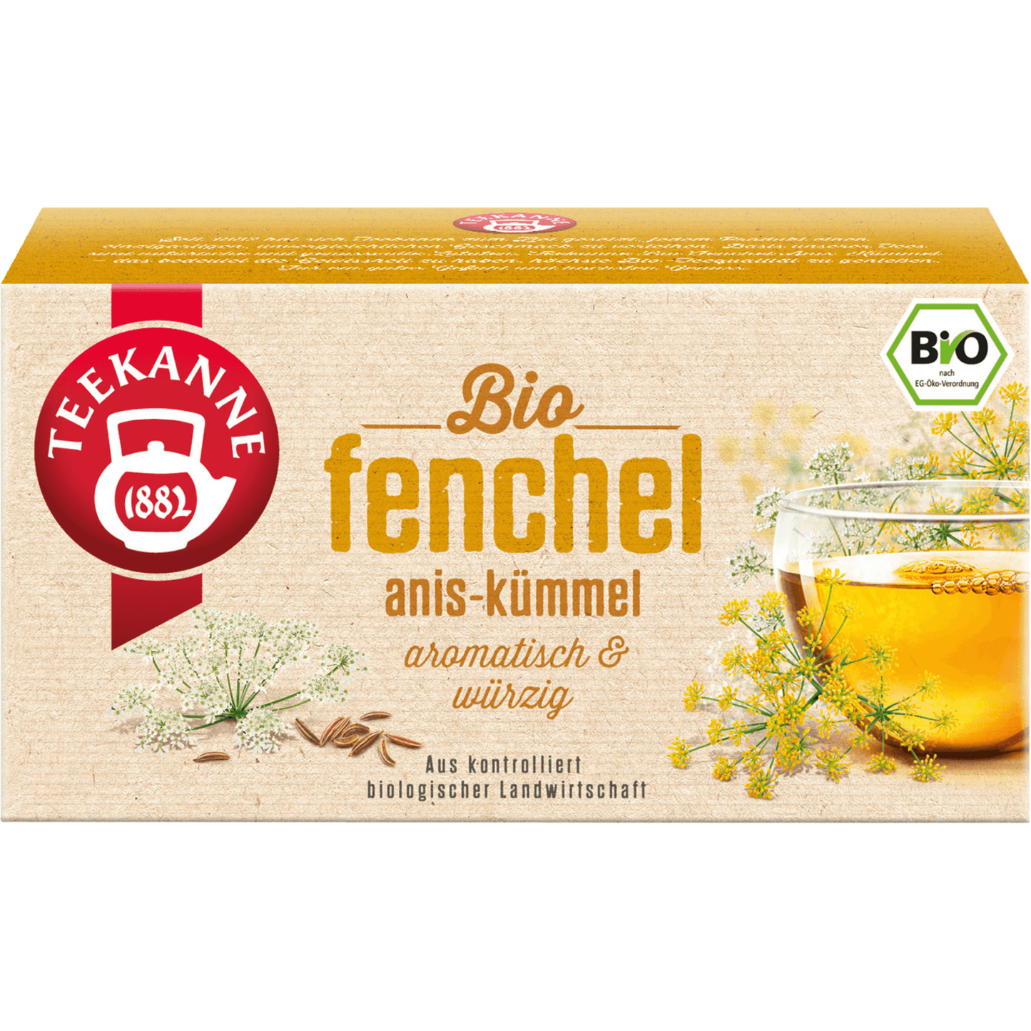 Teekanne Bio Fenchel Anis-Kümmel 45g, 18 Beutel