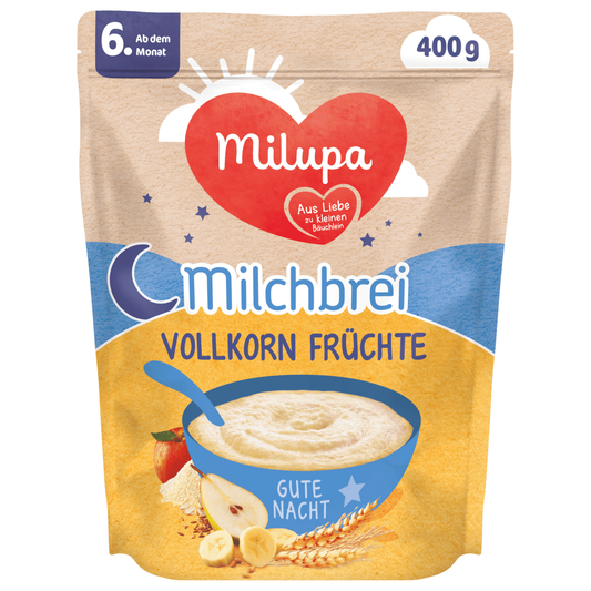 Milupa Milchbrei Vollkorn Früchte 6.Monat 400g