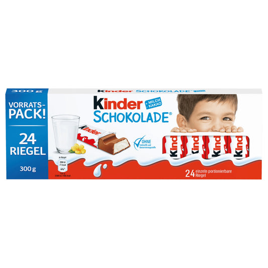 Kinder Schokolade 300g, 24 Stück