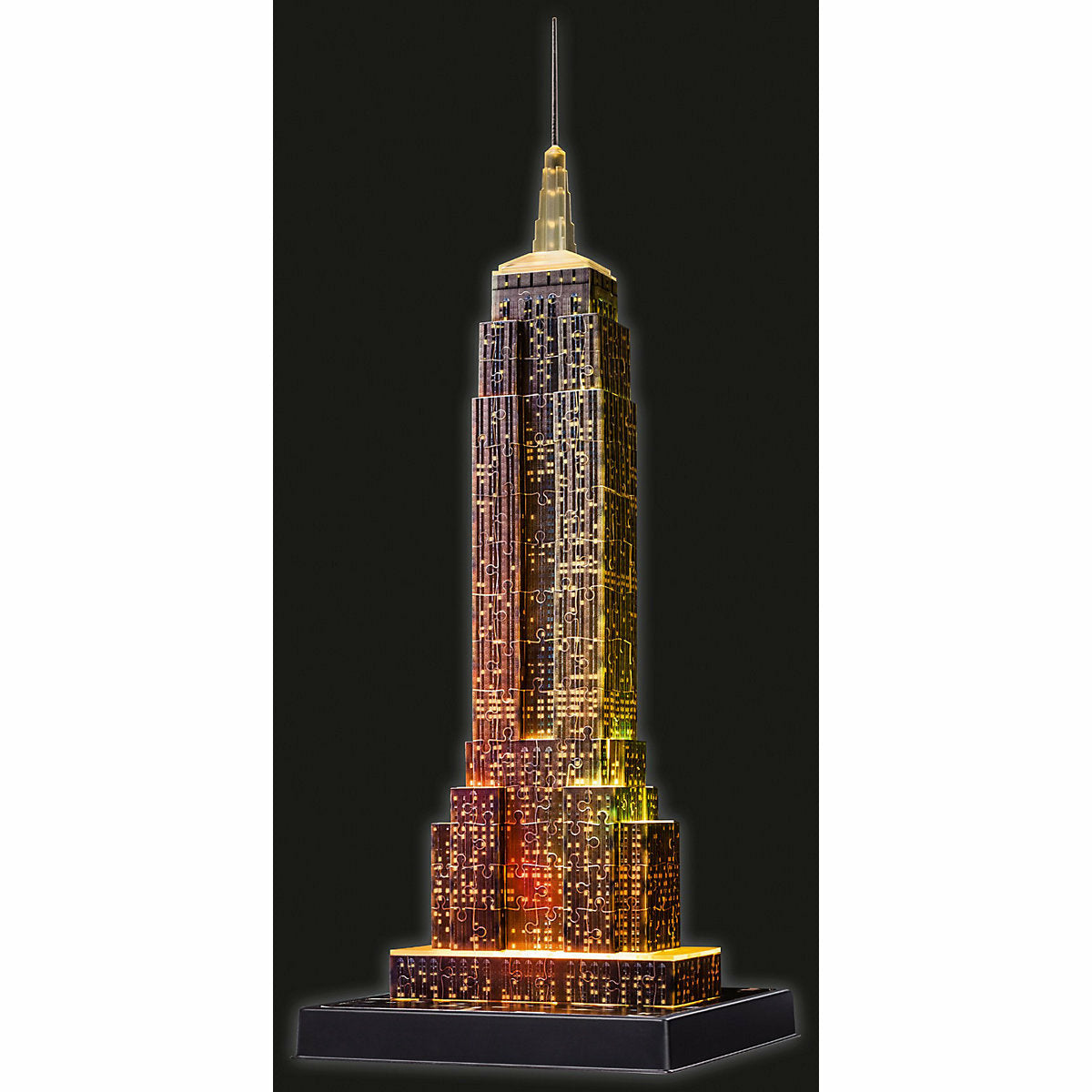 Ravensburger 3D-Puzzle Night mit LED, H49 cm, 216 Teile, Empire State Building bei Nacht