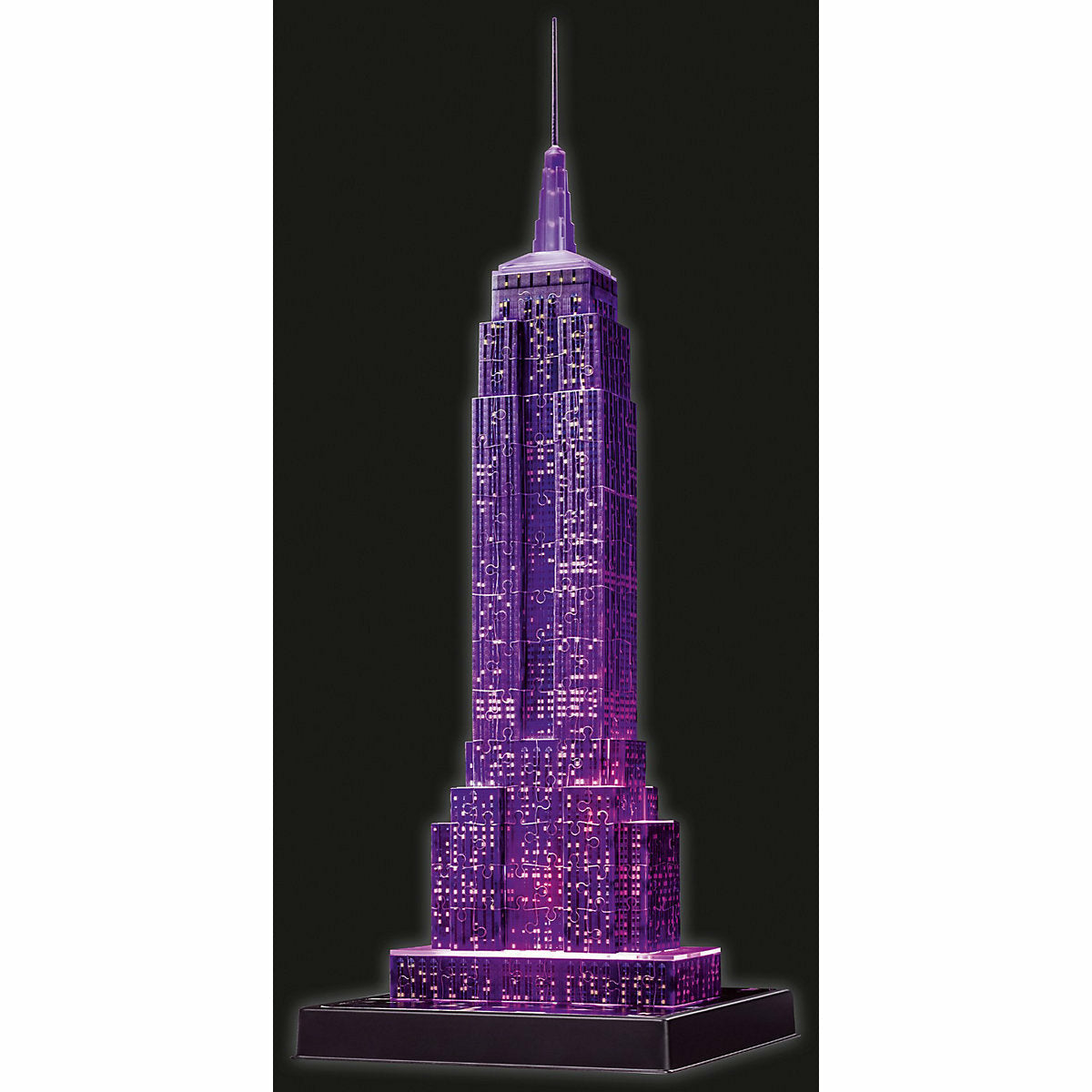 Ravensburger 3D-Puzzle Night mit LED, H49 cm, 216 Teile, Empire State Building bei Nacht