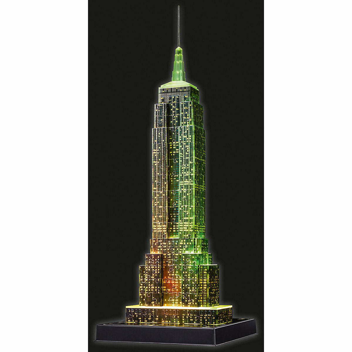 Ravensburger 3D-Puzzle Night mit LED, H49 cm, 216 Teile, Empire State Building bei Nacht