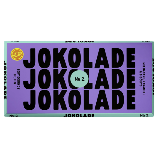 JOKOLADE N°2 Milchschokolade Banane, Karamell & Biscuits 150g