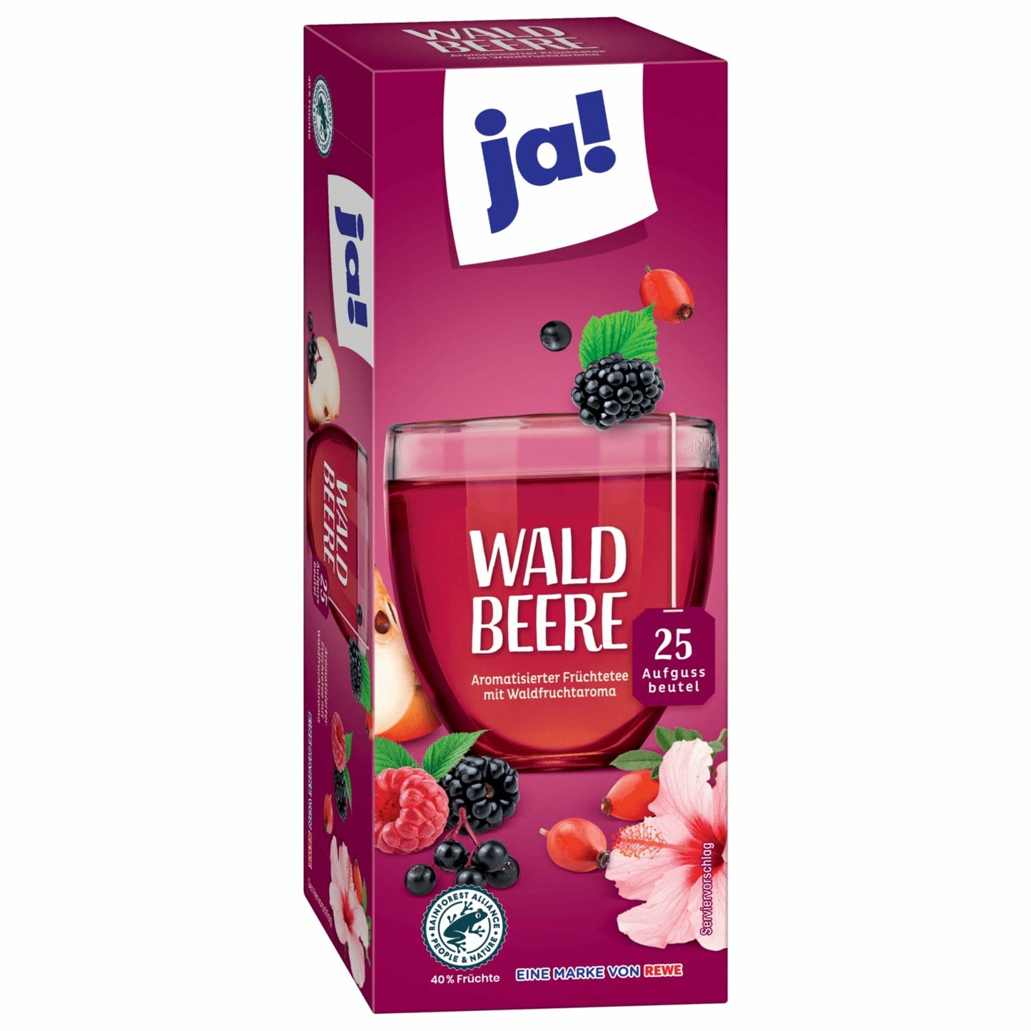 ja! Waldbeere Tee 62,5g, 25 Beutel