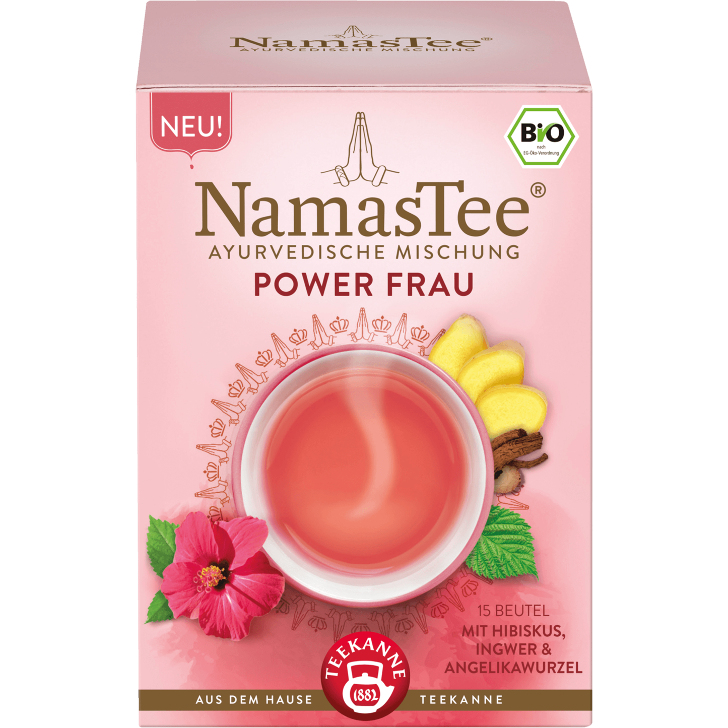 Teekanne Bio NamasTee Ayurvedische Mischung Power Frau 27g, 15 Beutel