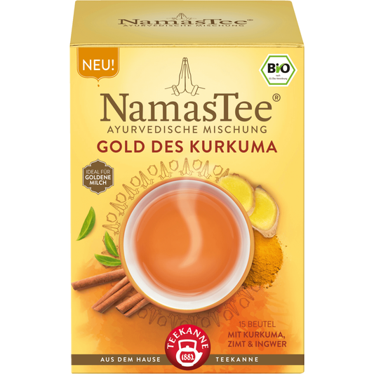 Teekanne 유기농 NamasTee Ayurvedic Turmeric Gold Mixture 30g, 15 봉지