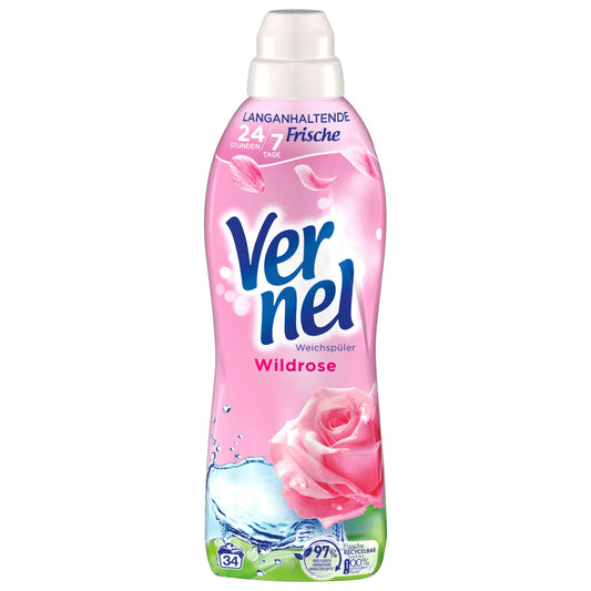 Vernel Weichspüler Wildrose 850ml, 34WL