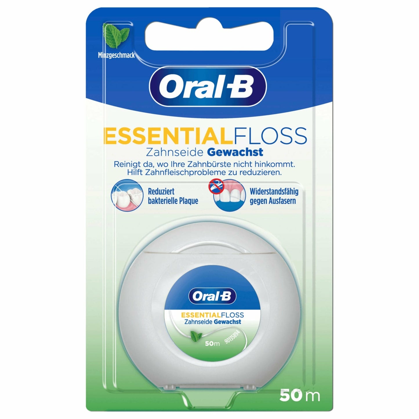 Oral-B Essential Floss Zahnseide Minze gewachst 50m