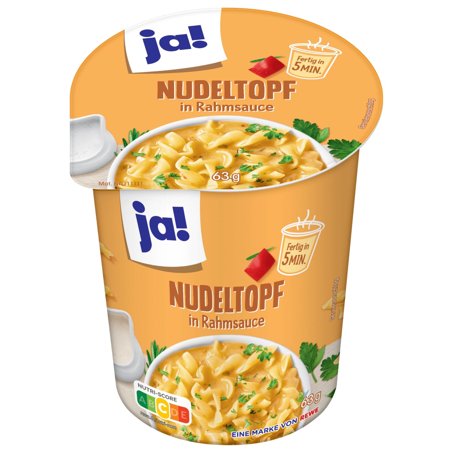 ja! Nudeltopf in Rahmsauce 63g