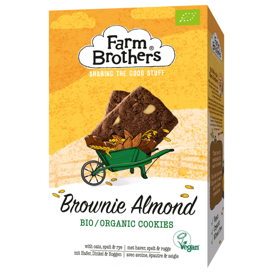 Farm Brothers Bio Cookies Brownie Almond vegan 150g