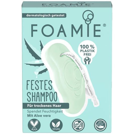 Foamie festes Shampoo trockenes Haar Aloe Vera 80g