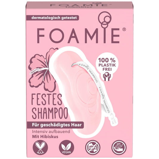 Foamie festes Shampoo geschädigtes Haar Hibiskus 80g