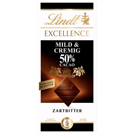 Lindt Exellence Mild & Cremig zartbitter 100g