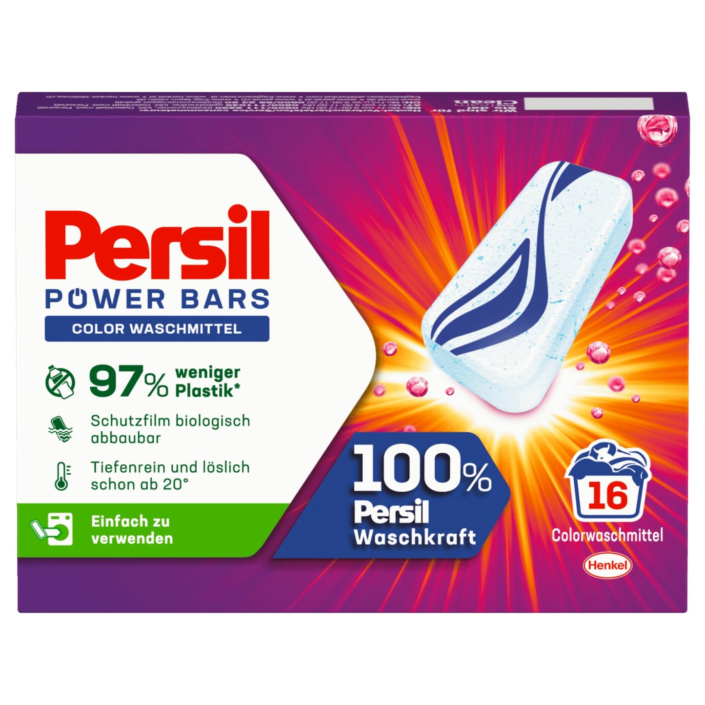 Persil Colorwaschmittel Power Bars 472g, 16WL