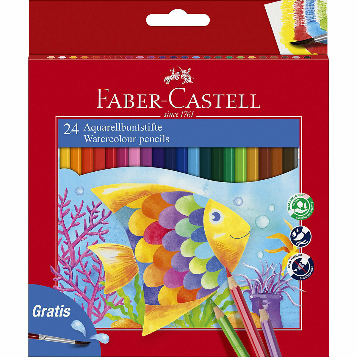 Faber-CastellAquarell-Buntstifte, 24 Farben