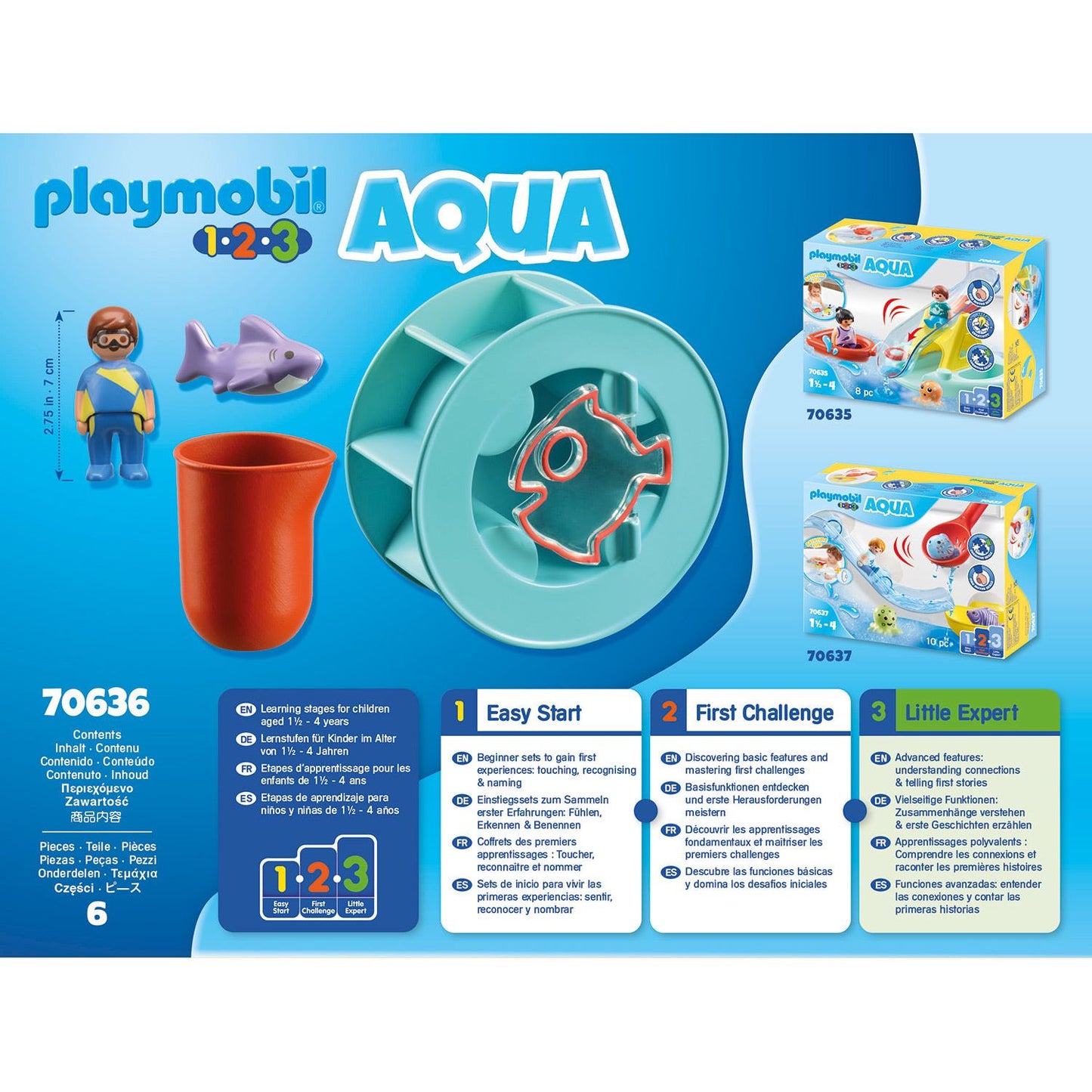 Playmobil 70636 Wasserwirbelrad mit Babyhai