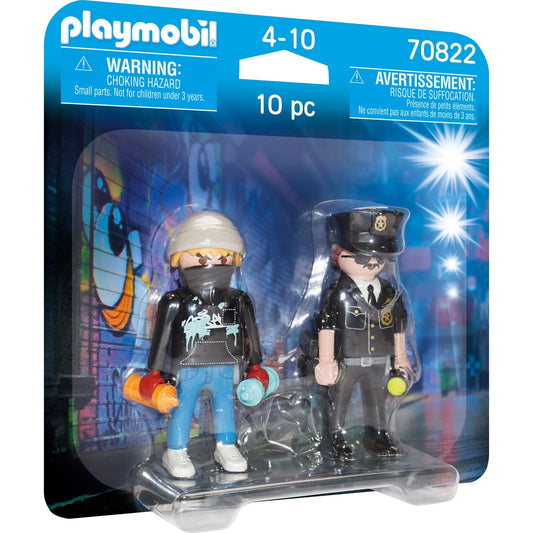 Playmobil 70822 DuoPack Polizist und Sprayer