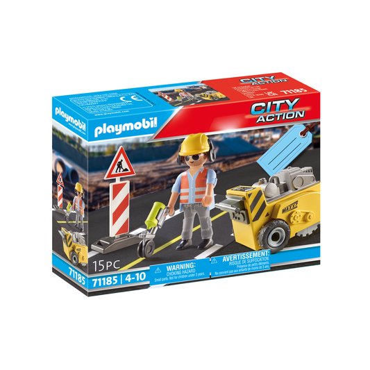 Playmobil 71185 Bauarbeiter mit Kantenfräser