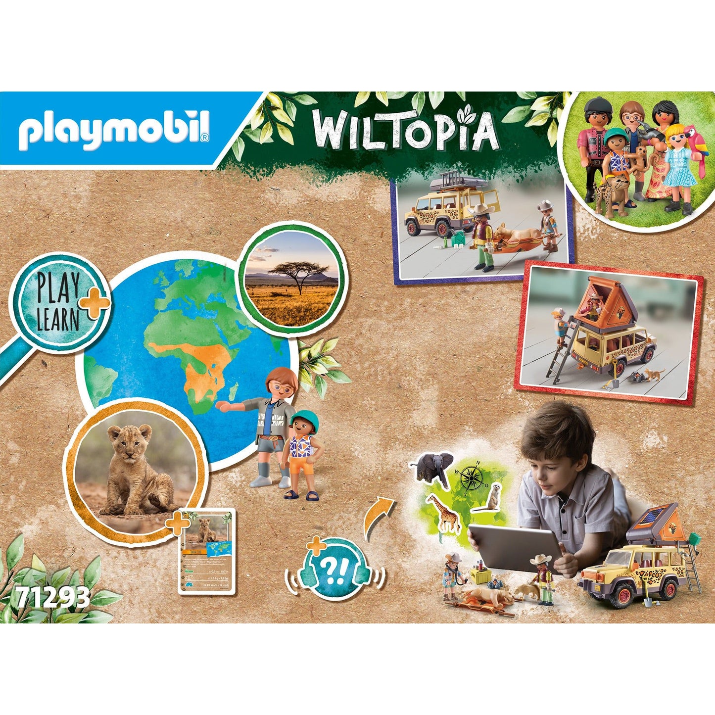 Playmobil 71293 Wiltopia - Mit dem Geländewagen bei den Löwen