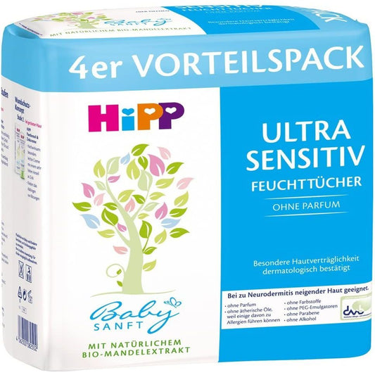 Hipp Babysanft Feuchttücher Sensitiv 4X52ST P