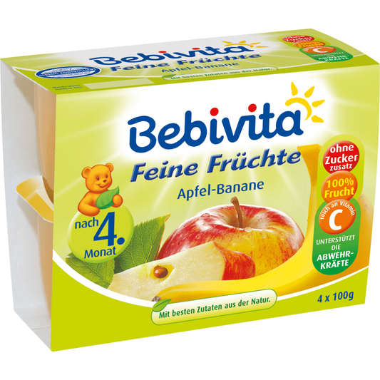 Bebivita Feine Früchte Apfel-Banane 4x100g