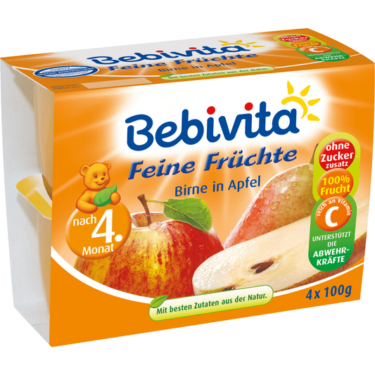 Bebivita Feine Früchte Birne in Apfel 4x100g