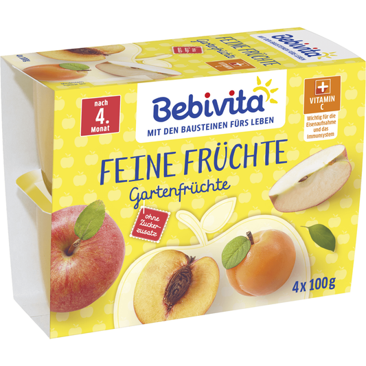 Bebivita Feine Früchte Gartenfrüchte 4x100g