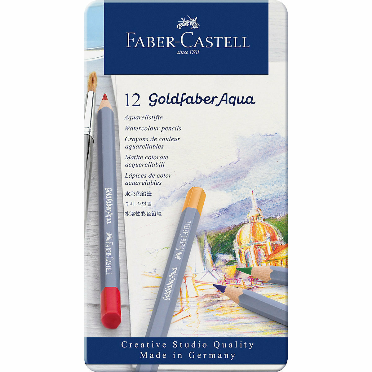 Faber-CastellAquarell-Buntstifte Goldfaber, 12 Farben