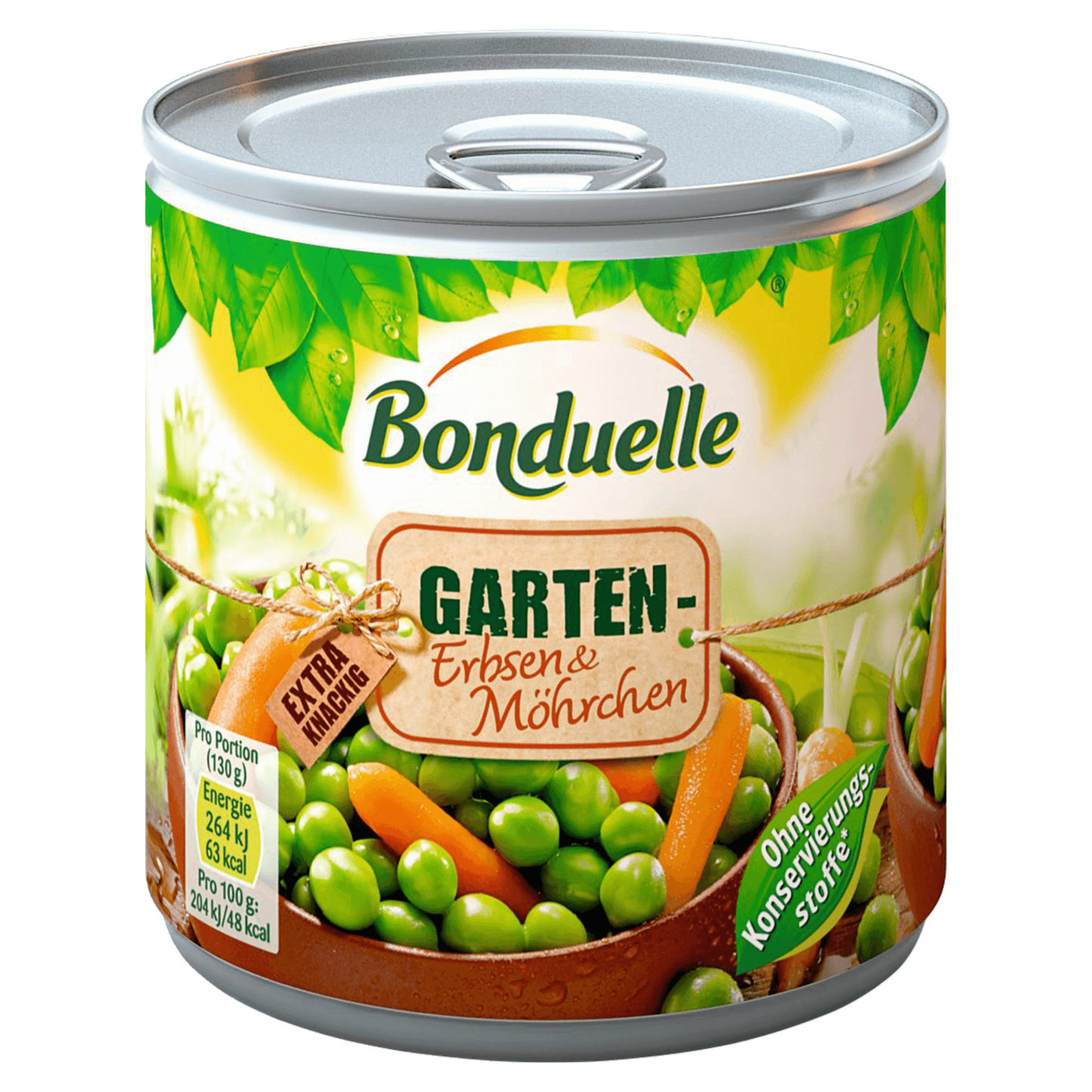 Bonduelle Garten-Erbsen mit Möhrchen 265g